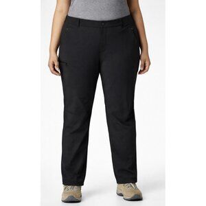 Columbia Anytime Bootcut Pants Womens 38 Plus Size Black Mid Rise Outdoor Hiking